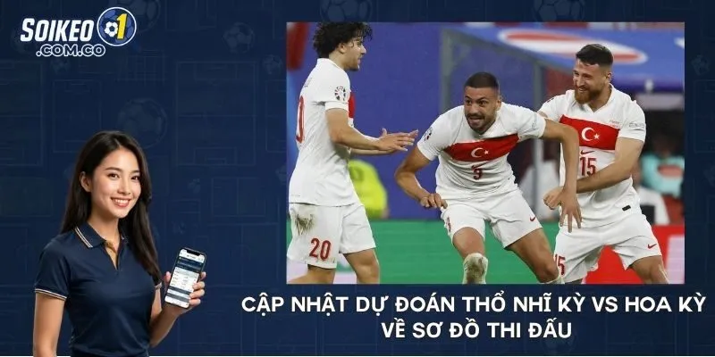 Cập nhật dự đoán Thổ Nhĩ Kỳ vs Hoa Kỳ về sơ đồ thi đấu