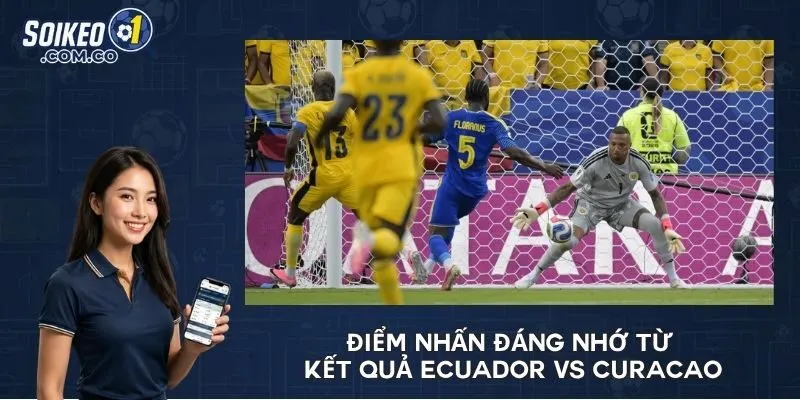 Điểm nhấn đáng nhớ từ kết quả Ecuador vs Curacao
