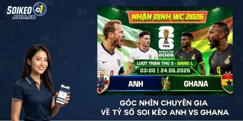 Góc nhìn chuyên gia về tỷ số soi kèo Anh vs Ghana