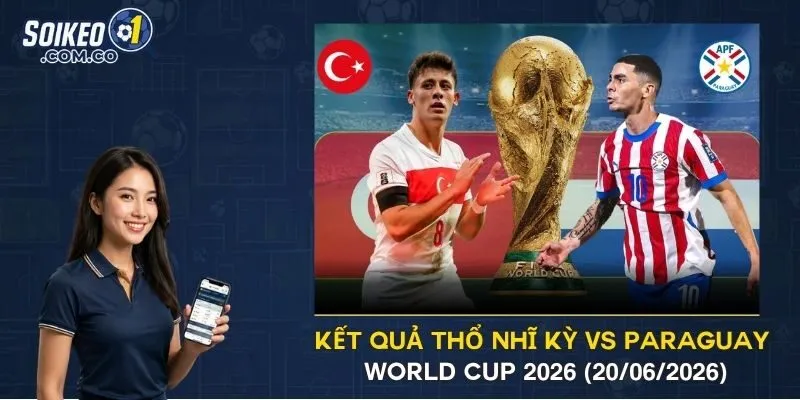 Kết Quả Thổ Nhĩ Kỳ Vs Paraguay World Cup 2026 (20/06/2026)