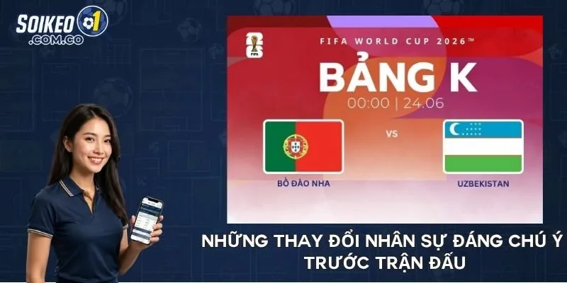 Những thay đổi nhân sự đáng chú ý trước trận đấu